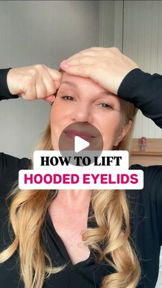 Helena Klaic | Face Yoga Expert & Wellness Coach on Instagram: "Are you tired of hiding your beautiful eyes behind hooded eyelids? 😔 Let me show you a simple technique to lift and open up your eyes in just a few minutes! ⏰  in just a few minutes! ⏰  Do this routine daily, and you’ll start to see improvements in your hooded eyelids after just a few days of consistent practice. . . .  #faceyoga #droopyeyelids #youthfulskin #naturalsolutions #droopyeyes #hoodedeyesmakeup #hoodedeyestruggle #hoodedeyes #overfifty #overfidtyandfabulous #overfiftyandfit #over50 #over50andfabulous" How To Fix Hooded Eyelids, Yoga Expert, Face Lift Exercises, Routine Daily