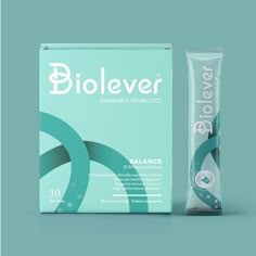 the packaging for biolever is shown next to it's box