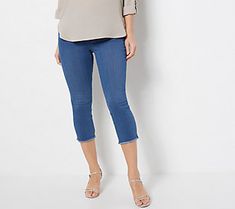 It's flat-out obvious that these Primabelle cropped jeggings are the key to a cute-yet-comfy look. Just look at them! From Belle by Kim Gravel. Kim Gravel, Slim Leg, Slim Legs, Fashion Styles, Jeggings, The Body, Fashion Beauty, Look At, Womens Shorts