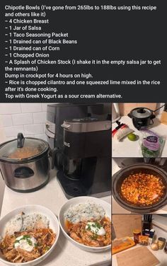 the instructions for how to make an enchilada casserole with beans and rice