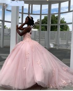 Quinceañeras Dress, Quinceañeras Dresses, Pink Sweet 16 Dresses, Light Pink Quinceanera Dresses, Quinceanera Pink, Pink Sweet 16, Cherry Blossom Theme, Sweet Sixteen Dresses, Quincenera Dresses