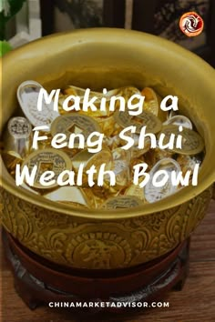 Making a Feng Shui Wealth Bowl Money Bowl Feng Shui, Feng Shui Wallet, Feng Shui Tips For Wealth, Crystals For Wealth