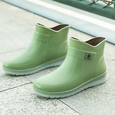 Category:Rain Boots; Upper Materials:PVC; Embellishment:Buckle; Season:Spring,Fall; Heel Type:Flat Heel; Gender:Women's; Toe Shape:Round Toe; Type:Booties Ankle Boots; Style:Casual; Heel Height(inch):1-2; Outsole Materials:Rubber; Occasion:Outdoor; Closure Type:Loafer; Pattern:Solid Colored; Listing Date:09/05/2022; Production mode:External procurement; Foot Length:; Foot Width:; SizeChart1_ID:2:179956; Size chart date source:Provided by Supplier.; US Size:null; UK Size:14.5; EU Size:50 Rain Boots Style, Fall Heel, Women's Rain Boots, Cheap Ankle Boots, Rain Boots Fashion, Spring Heels, Fall Flats, Short Rain Boots, Winter Outdoor Activities