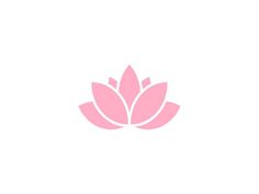 a pink lotus flower on a white background