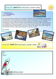 an email postcard with pictures of boats on the water