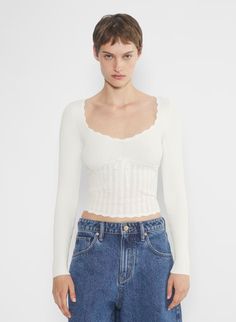 SOLOIST SWEATER | Aritzia Soloist Sweater, Aritzia Outfit, White Sweater Top, Sweater Aritzia, Aritzia Sweater, Fully Fashioned, Aritzia Wilfred, Send It, Pink Outfits