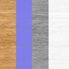 wood paneling with different colors and patterns on it's sides, including blue, white