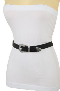 Special Style Day Night Evening Party Or Work Western Fashion BeltStyle : Fashion / Waist or HipCondition : Brand NewColor : Black faux leather fabric waistband + silver metal buckle Size: One Size Belt - Adjustable Can Fit Size Medium Waist Size: About 33" - 39"Belt Width : About 7/8" widthVery Special Fashionable Belt Beautiful For Every Day And For A Going Out Night. Brand New Trendy Urban Women Waistband Spring Summer Winter Fall Modern All Year Around Collection Ladies Fashion Feminine Styl Classic Belt, Fashion Feminine, Special Style, Faux Leather Fabric, Summer Winter, Leather Fabric, Metal Buckles, Black Belt, Ladies Fashion