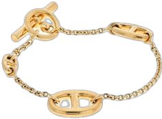 Hermes - 18K Rose Gold Farandole Chain Bracelet Designer Gold-tone Chain Bracelets, Luxury Gold Chain Bracelets For Formal Occasions, Luxury Gold Link Bracelet, Luxury White Gold Bracelet With Adjustable Chain, Designer Gold Chain Bracelets, Designer Gold Chain Bracelet For Formal Events, Luxury Yellow Gold Chain Bracelets, Luxury Yellow Gold Oval Link Chain Bracelet, Luxury Bracelets With Adjustable Oval Link Chain