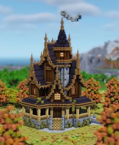 Minecraft Base House Ideas, Medieval Garden Minecraft, Minecraft Houses Middle Ages, Big Buildings Minecraft, Cute Medieval Minecraft House, Old Castle Minecraft, Medieval Minecraft Stable, Minecraft Giant Castle, Minecraft Adventurers Guild