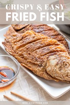 A super easy and delicious fried fish recipe using everyday seasonings from the pantry. Generously rub it down with the seasonings and it goes straight into the wok. Serve with steamed rice with a side of vegetables for a complete and satisfying, quick dinner. Fried Pompano Fish Recipe, Pan Fried Whole Fish, Filipino Fried Fish, Whole Fried Fish Recipes, Asian Fried Fish, Mexican Fried Fish, Fried Whole Fish Recipes, Filipino Fish Recipes