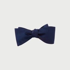 We've partnered with The Tie Bar to bring you Size is 2.5 in. wide x 58 in. long Material: Handmade of 100% Silk Fabric Care: Imported, Dry-clean Only Classic Pre-tied Butterfly Knot Bow Tie, Classic Pre-tied Satin Bow Tie, Solid Black Tie With Decorative Bow, Classic Solid Color Bow With Ties, Classic Blue Tie With Butterfly Knot, Blue Bow Tie With Butterfly Knot For Formal Events, Blue Bow Tie Back For Business, Classic Solid Bow For Black-tie Events, Classic Blue Bow With Butterfly Knot