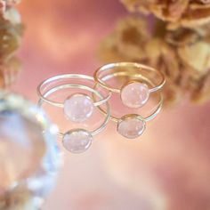 Elevate your style with our dainty rose quartz ring. Delicately crafted and imbued with the gentle energy of rose quartz, this ring exudes feminine grace and timeless beauty. Perfect for adding a touch of elegance to any outfit or as a meaningful symbol of love and compassion. Don't know your ring size? Ring Size Guide or Buy Ring Sizer…………………………………. Details: Stone is Natural Rose Quartz, measuring 8mm Available in 14k Gold Filled or Sterling Silver Waterproof and can be worn everyday Size Inclu