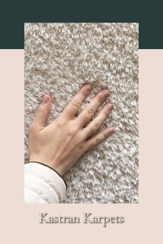 a person's hand on top of a white rug with the words, how to stop worrying