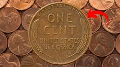 a penny with the word one cent on it