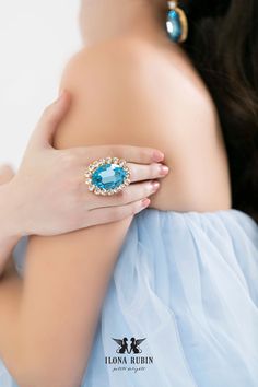 Cocktail Ring Aquamarine Cocktail Crystal Ring Statement - Etsy Blue Crystal Rings For Party, Elegant Blue Crystal Ring For Parties, Elegant Blue Crystal Party Ring, Blue Evening Rings, Blue Evening Ring Jewelry, Blue Crystal Ring, Shabby Chic Modern, Aqua Mint, Ring Crystal