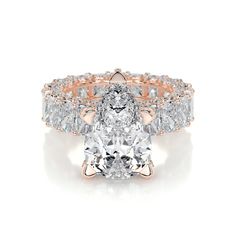 Arabella Lab Grown Diamond Ring (8 Carat) -14K Rose Gold - Best BrillianceLG1985PSR14 Round Hidden Halo, 3 Carat Ring, 2 Carat Ring, 5 Carat Ring, Pear Shaped Diamond Ring, Girlfriend Anniversary Gifts, Special Ring, Natural Diamond Ring, Platinum Jewelry