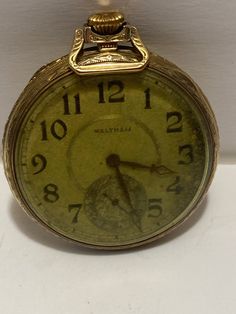 Vintage Waltham 14K Gold Filled Pocket Watch, 24097967, 15 Jewels, 1-11/16" in diameter, Works Great, Keystone Watch Case.  Buyer pays 10 dollars priority shipping and handling in US only.  Message me with questions.  Thanks for looking. Crystal River, 10 Dollars, Mothers Necklace, Pocket Watches, Pearl Studs, Watch Case, Cool Watches, Pocket Watch, Gold Filled