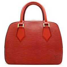 Louis Vuitton Epi Sablon Castilian Red Handbag W25cmxh20.5cmxd10cm Luxury Red Office Bags, High-end Red Office Bag, Modern Red Satchel For Formal Occasions, Red Business Bags With Palladium Hardware, Designer Red Business Bag, High-end Red Business Bag, Designer Red Bags For Formal Occasions, Red Designer Bags For Formal Occasions, Red Satchel With Gold-tone Hardware For Business