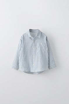 STRIPED POCKET SHIRT - Blue / White | ZARA United States Zara Collared Shirt With Pockets, Zara Long Sleeve Shirt For Work, Zara Cotton Collared Shirt, Zara Long Sleeve Shirt With Button Cuffs, Zara Collared Cotton Shirt, Summer Long Sleeve Shirt With Buttoned Pockets, Collared Zara Shirt With Button Cuffs, Zara Cotton Shirt, Zara Cotton Shirt With Pockets