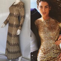 1970s Zig Zag Missoni Vibe Sequined Maxi Dress by AntoinettesCake on Etsy Festive Long Sleeve Sequin Dress For Fall, Festive Long Sleeve Sequin Maxi Dress, Gold Embellished Long Sleeve Maxi Dress, Glamorous Long Sleeve Maxi Dress For Festive Occasions, Fall Sequin Long Sleeve Maxi Dress, Fitted Sequin Maxi Dress For Fall, Long Sleeve Maxi Dress For Night Out Party Season, Gold Sequin Maxi Dress For Cocktail, Glamorous Fall Sequined Maxi Dress