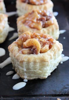 some kind of pastry with nuts on it