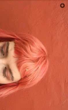 ♡ pinterest // sadwhore ♡ Peachy Hair Color, Pastel Orange Hair, Salmon Hair, Boring Hair, Coily Hair, Penteado Cabelo Curto, Dye My Hair