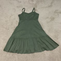 Size Xs Brand New Never Worn No Flaws Navy Green Dress, Navy Sundress, Olive Green Dress, Olive Green Dresses, Navy Green, Navy Dresses, Old Navy Dresses, Xs Dresses, Old Navy Women