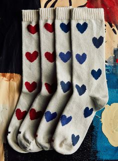 blue heart sock in natural – imogene + willie Imogene And Willie, Fort Payne Alabama, Nashville Shopping, Imogene Willie, Invert Colors, Heart Socks, Love Is Everything, Blue Socks, Heart Tee