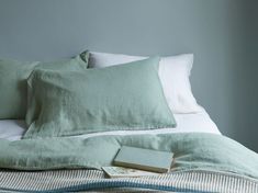 Green Sage bed linen bed bedding Sage Green Bedrooms, Sage Green Bedroom Ideas, Green Bedrooms, Chic Bed, Green Bedroom Ideas, Sage Green Bedroom, Linen Bed