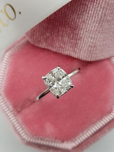 1.70 Carat Cushion Cut Hidden Halo Diamond Engagement Ring - BenzDiamonds Cushion Cut Diamond Ring, Ring Man, Cushion Cut Moissanite, Cushion Engagement Ring, Wedding Anniversary Rings, Classic Engagement Rings, Cushion Cut Diamonds, Engagement Ring Cuts, Hidden Halo