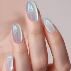 Ballet Nails, Eye Nail Art, Milky Nails, Short Fake Nails, Nagel Tips, White Acrylic Nails, Short Nails Art, Easy Nails, Cat Eye Nails