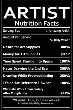 the nutrition label for artisans is shown in black and white, with information about their ingredients