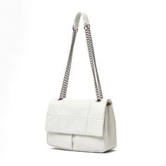 Free U.S. shipping. Style:  , color:White, suite for season：Spring, Summer, Autumn ，Date, Engagement, Formal Event, Going out, Hanging out, Material Genuine Leather, White Leather Flap Quilted Bag Shoulder Handbags With Chain White Shoulder Bag With Chain For Daily Use, White Chain Shoulder Bag For Daily Use, White Rectangular Shoulder Bag With Chain, White Shoulder Bag With Chain For Everyday, White Chain Shoulder Bag For Everyday Use, White Flap Shoulder Bag With Chain Strap, White Square Shoulder Bag With Chain Strap, White Office Bags With Chain Strap, Trendy White Shoulder Bag With Chain