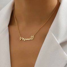 Beautiful New “Mama” Necklace. Great Mother’s Day Gift! Mama Necklace Gold, Missing Mom Quotes, Missing Mom, Great Mother, Mama Necklace, New Mama, Chain Necklaces, Mom Quotes, Necklace Gold