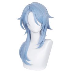 PRICES MAY VARY. 【Characters】- Wigs for blue hair characters. 【Styled】- Pre-styled for you. Perfect for Halloween, Comic Con, Cosplay Costume and other themed parties. 【Material】 - Synthetic fibers. Can be re-style or cut within 356°F, natural appearance with healthy satin sheen, good texture and soft touch. 【Adjustable Size 】- Package included 1x Ayato wig + 2x elf ears + 1x cap. The adjustment range of the head circumference is 19.6-23.6‘’, suitable for kids and adults. 【Color】- As picture. Th Sucrose Cosplay, Ayato Cosplay, Anime Braids, Hair For Halloween, Blue Cosplay Wig, Genshin Impact Venti, Blue Cosplay, Synthetic Curly Hair, Genshin Impact Anime