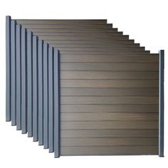 a set of six wooden slats on a white background