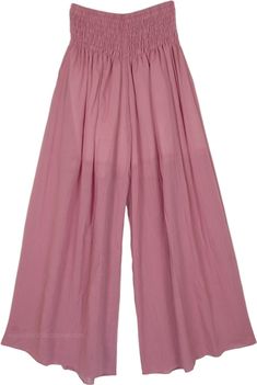 As stunning as the Pink Panther Diamond, these pretty cotton pants are a style statement for every season! With its loose-fit palazzo cut, they are comfortable to have on and to lounge around in. The waist is wide and has elastic smocking to give you a perfect body fit. #tlb #SplitSkirtsPants #Misses #vacationclothing #beachwrap #Fall #WideLegPants #PinkPants #HippiePants Loose Summer Pants, Chic Cotton Wide Leg Non-stretch Pants, Chic Non-stretch Cotton Wide Leg Pants, Pink Wide Leg Pants For Vacation, Cotton Ankle-length Culottes In Solid Color, Non-stretch Cotton Wide Leg Pants, Spring Cotton Wide Leg Harem Pants, Chic Solid Cotton Wide Leg Pants, Cotton Straight Culottes For Spring