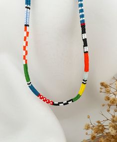 Hand-woven Necklace, Adjustable , Herringbone Summer Necklace, Boho Street Style Jewelry, Handmade Gift for Women, Bohemian Trendy Gifts - Etsy Trendy Woven Jewelry For Festivals, Casual Woven Jewelry As Gift, Casual Woven Jewelry As A Gift, Trendy Woven Jewelry As A Gift, Trendy Woven Jewelry For Gift, Trendy Multicolor Woven Jewelry, Casual Multicolor Handmade Choker, Bohemian Multicolor Necklaces For Everyday Wear, Bohemian Multicolor Necklace For Everyday Wear