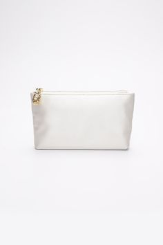 The Mia Clutch with a Ivory Satin Pouch is a chic and elegant acrylic clutch with a modern touch. The exterior is made of the finest Italian acrylic with a beautiful satin zipper pouch interior. Choose from a silver or gold frame to pair perfectly with your preferred metal color. The versatility of The Mia Clutch offers you THREE ways to wear your clutch.Wear it complete with outer acrylic shell and interior zipper pouch or just the acrylic outer shell for a chic peak-a-boo moment or carry just Luxury Clutch With Zipper Closure, White Rectangular Case Clutch For Formal Occasions, Elegant Rectangular Clutch With Zipper Pocket, White Rectangular Clutch For Formal Occasions, Chic White Rectangular Cosmetic Bag, Formal Rectangular Pouch With Zipper Pocket, Luxury Rectangular Clutch With Zipper Pocket, Rectangular Clutch With Zipper Pocket For Formal Events, Chic Cosmetic Pouch With Zipper Closure