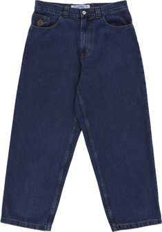 Built with high quality cotton denim, these Big Boy Jeans have an extremely baggy fit so you'll look like, well, a big boy. Classic Blue Jeans For Streetwear, Classic Baggy Dark Wash Jeans, Classic Baggy Dark Wash Bottoms, Classic Indigo Bottoms For Streetwear, Big Boy Jeans, Boy Jeans, Boys Jeans, Big Boy, Baggy Fits