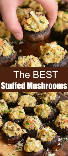 the best stuffed mushrooms recipe is easy to make and delicious enough for everyone to eat