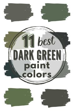 the 11 best dark green paint colors