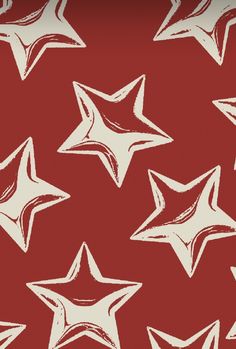 a red background with white stars on it