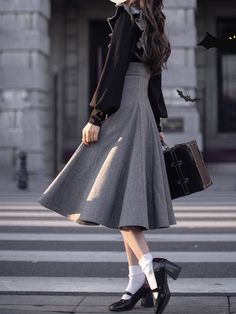 The price is for an overall dress only, others are not included. Garment Size SizeSMLXLWaist67717579Full Length107108.5110111.5 Fall A-line Midi Dress For Office, Chic Midi Office Dresses, Elegant Winter Dress With Flared Skirt, Knee-length Office Lady Dresses For Winter, Knee-length Winter Dress For Office, Winter Office Lady Knee-length Dress, Winter Knee-length Office Lady Dress, Casual Fall A-line Midi Dress, Winter Fitted Dress With Flared Skirt