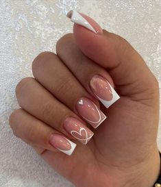 Valentine Nude Nails, College Nails, Dance Nails, Latest Nail Art Designs, Girly Acrylic Nails, Simple Acrylic Nails, French Acrylic Nails