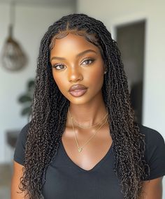 Carefree Boho Waves Knotless Braids for Adventurous Days 🌿 Boho Knotless Braids, Beauty Journal, Boho Waves, Boho Knotless, Braided Hairdo, Vacation Hairstyles, A Hairstyle, Marley Hair, Protective Hairstyle