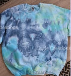 Hand Dyed sweatshirt using Ice dye method with high quality dye Color combination - Lakeside Sweatshirt is a 50/50 blend, unisex style  Please note Colors used will be the same as pictures, however due to the dye technique color placement and overall look will be different with each sweatshirt. No two are the same. Acid Wash Hand Dyed Crew Neck Sweatshirt, Relaxed Fit Hand Dyed Tie Dye Sweatshirt, Oversized Hand-dyed Cotton Sweatshirt, Hand Dyed Tie Dye Crew Neck Sweatshirt, Tie Dye Hand Dyed Crew Neck Sweatshirt, Hand Dyed Tie-dye Crew Neck Sweatshirt, Hand Dyed Cotton Crew Neck Sweatshirt, Hand-dyed Tie-dye Crew Neck Sweatshirt, Tie Dye Crew Neck Washed Sweatshirt