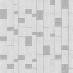 a gray and white tile wallpaper with different sized tiles on the bottom right hand side