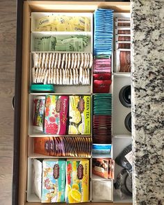 a drawer filled with lots of different types of food